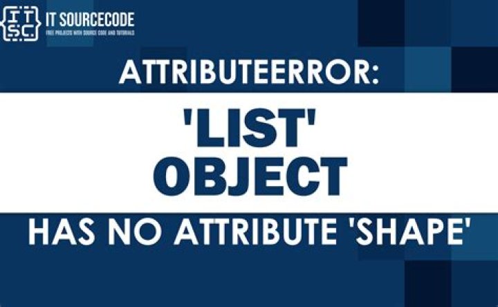 'list' object has no attribute 'shape'