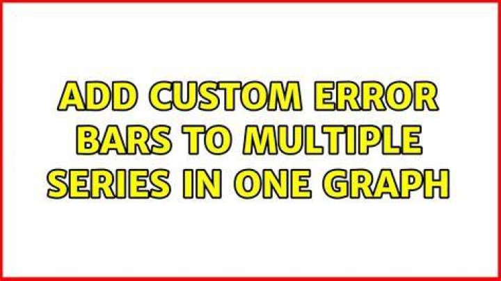 Add custom error bars to multiple series in one graph