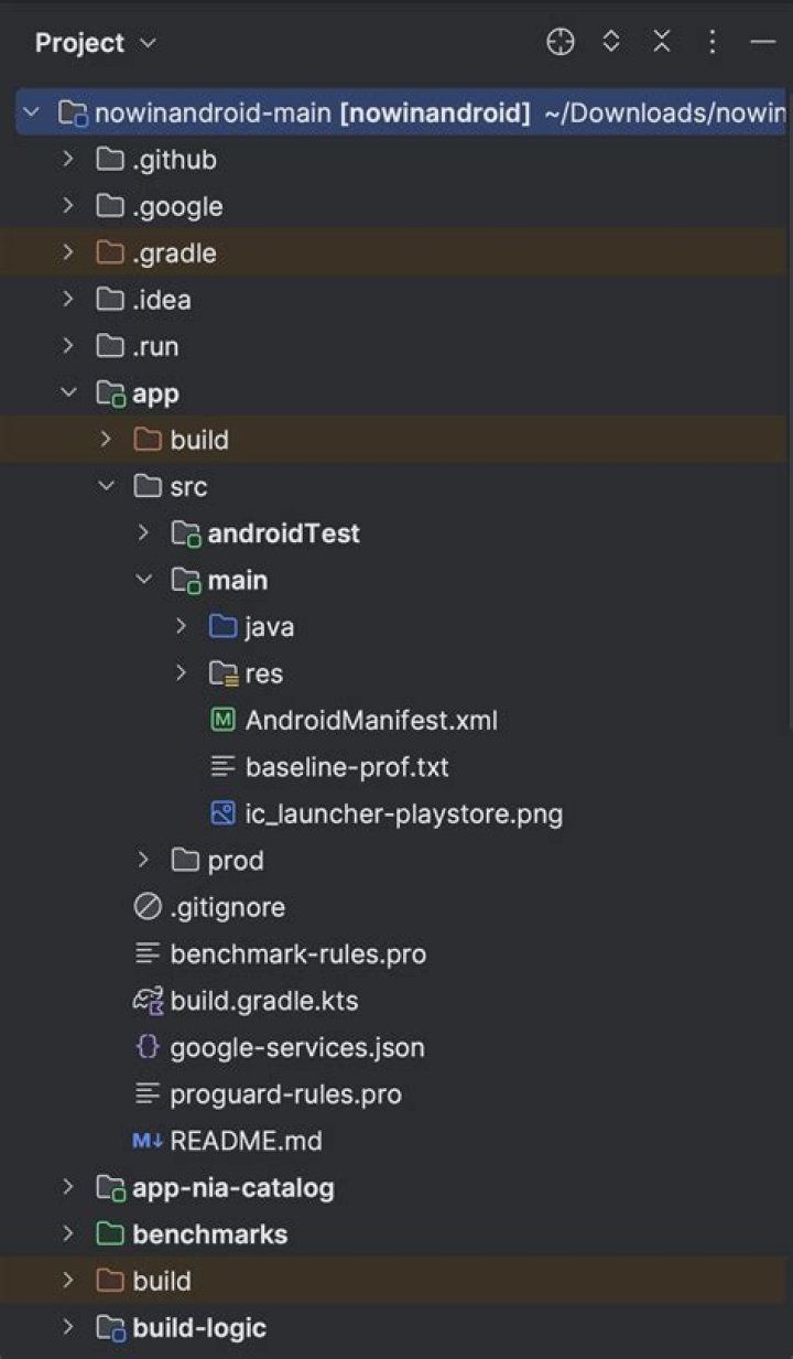 Android Studio project structure