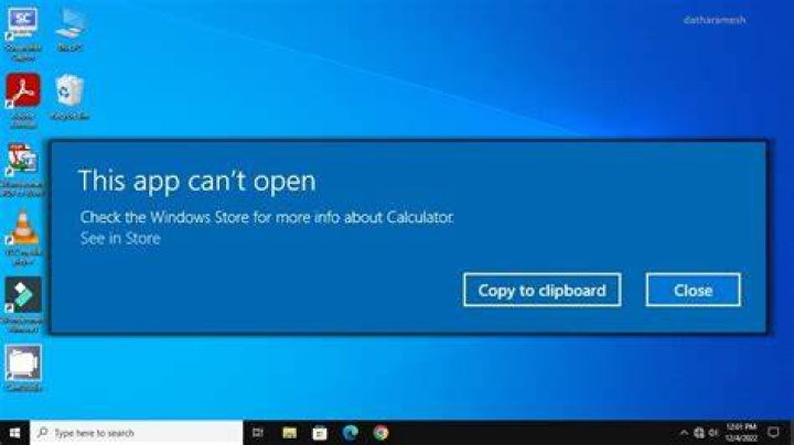Cannot open calculator app from keyboard calculator button