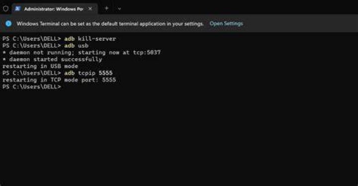 Changing default port (i.e. 5037) on which adb server runs