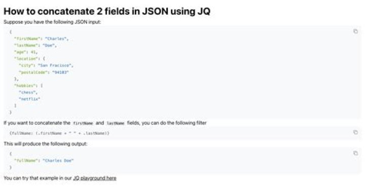 Concat 2 fields in JSON using jq