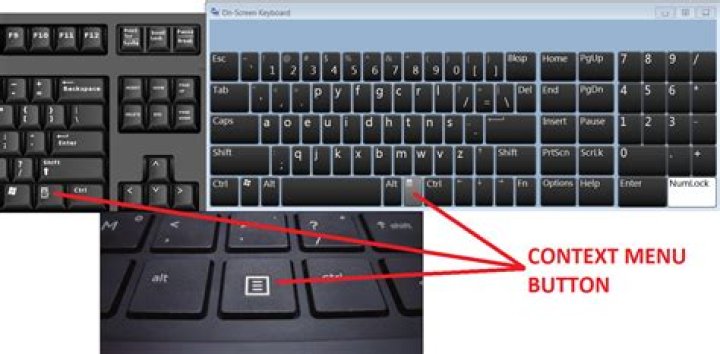 context menu key