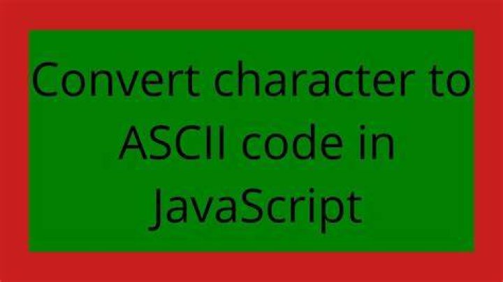 Convert character to ASCII code in JavaScript