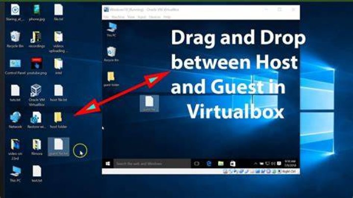 Drag and drop doesn't work between host and VirtualBox on Windows 7