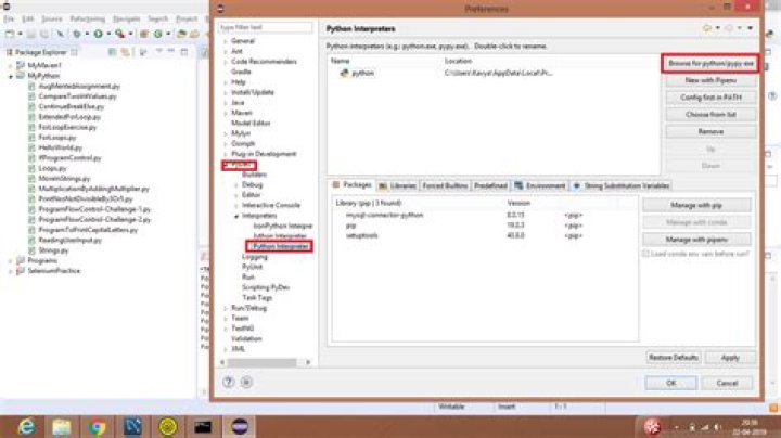 Eclipse, PyDev 