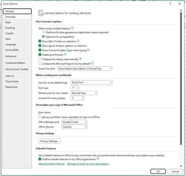 Excel appearance changed, new theme seems broken