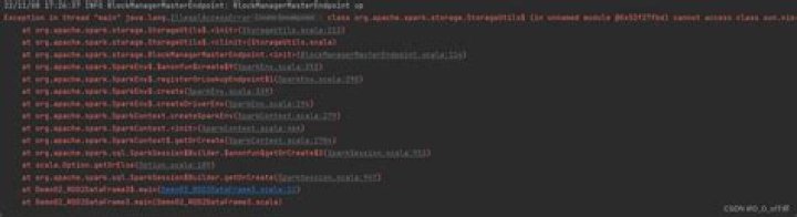Exception in thread 