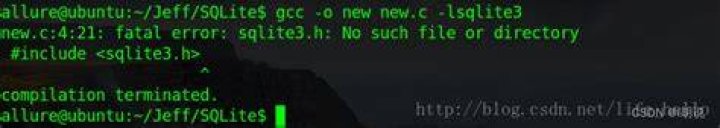 fatal error: sqlite3.h: No such file or directory