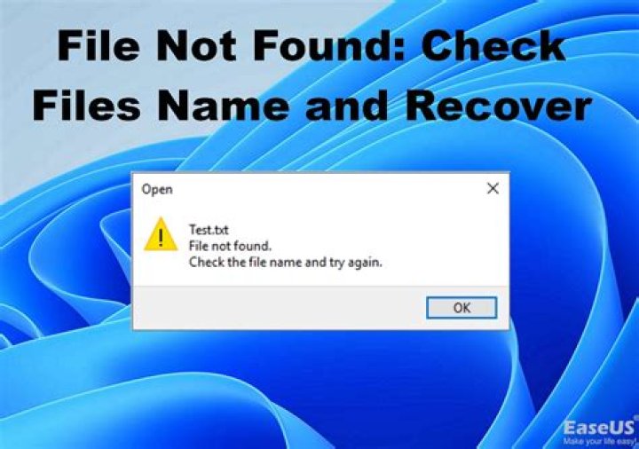 file not found, but the file is there