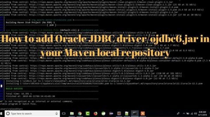 Find Oracle JDBC driver in Maven repository
