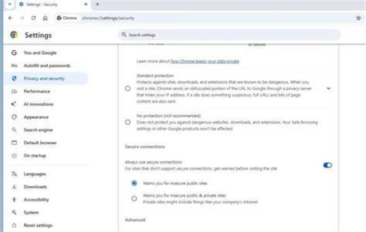 Firefox Security Settings