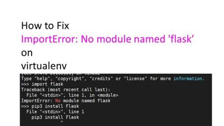 Flask ImportError: No Module Named Flask