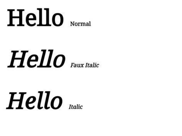 font-style: italic vs oblique in CSS
