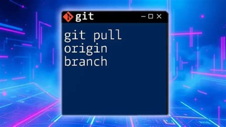 git pull on a different branch