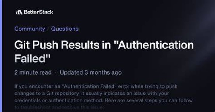 Git push results in 