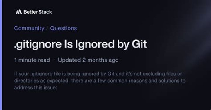 .gitignore is ignored by Git