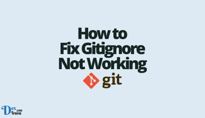 Gitignore not working