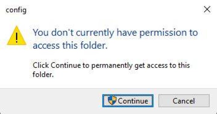 grant folder access dialog
