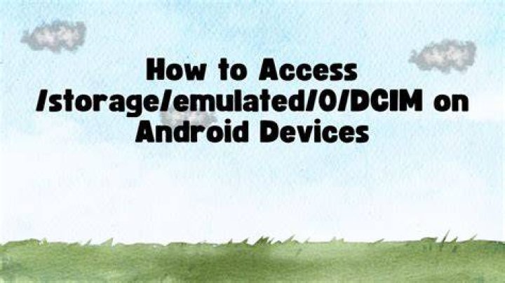 How can I access /storage/emulated/0/DCIM on android device?