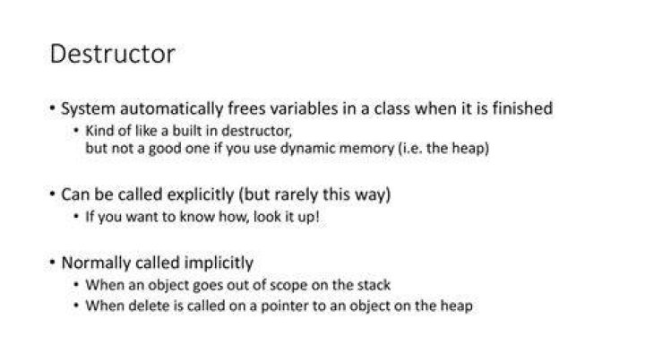 How do I call the class's destructor?