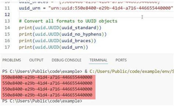 How do I convert a Python UUID into a string?