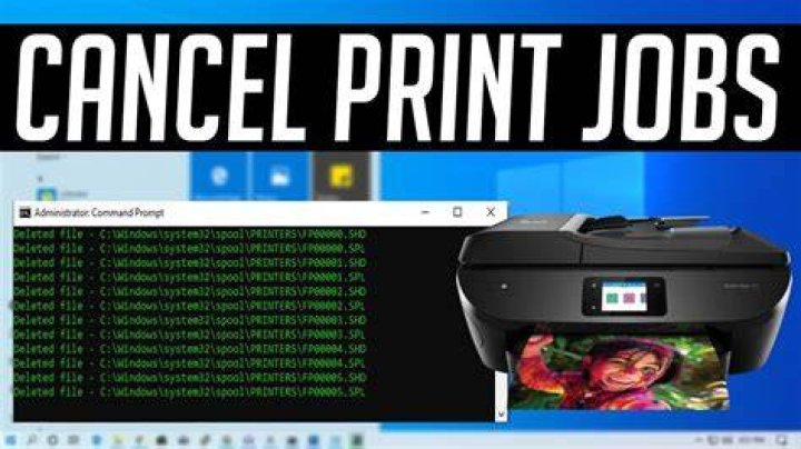 How to cancel print jobs on network printer?