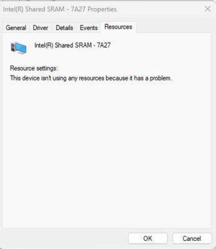 How to claim unclaimed memory for Intel Comet Lake PCH Shared SRAM?