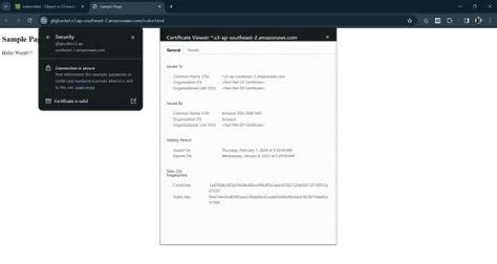 How to Configure SSL for Amazon S3 bucket