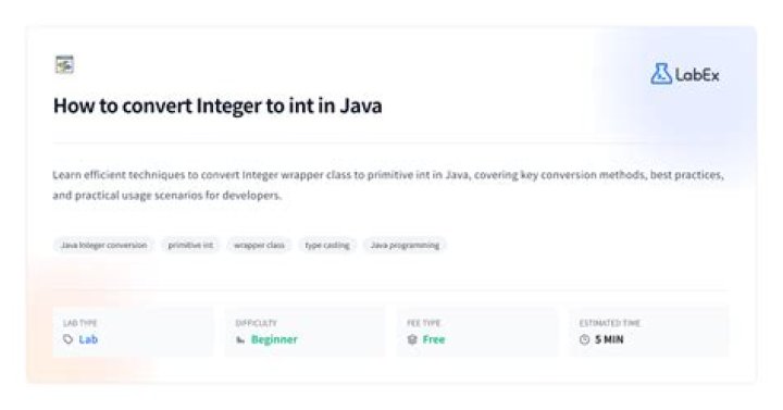 How to convert Integer to int?