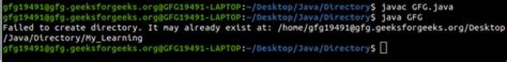 How to create a directory in Java?