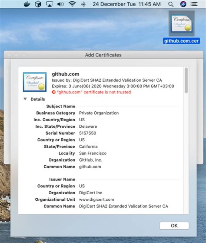 How to Export Certificate from Chrome on a Mac?