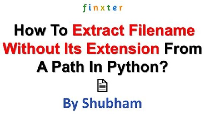 How to extract the filename without the extension from a full path?
