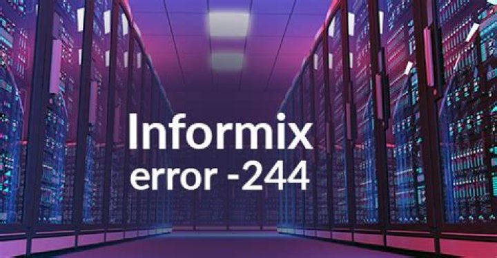 How to fix informix error -244 while updating row