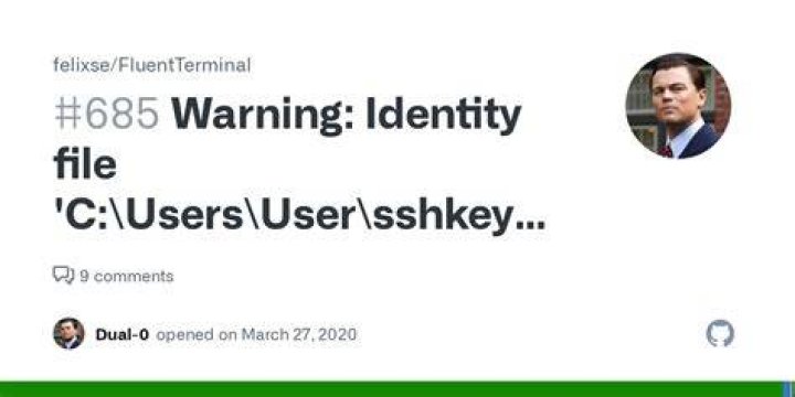 How to fix warning: Identity file github not accessible: No such file or directory?