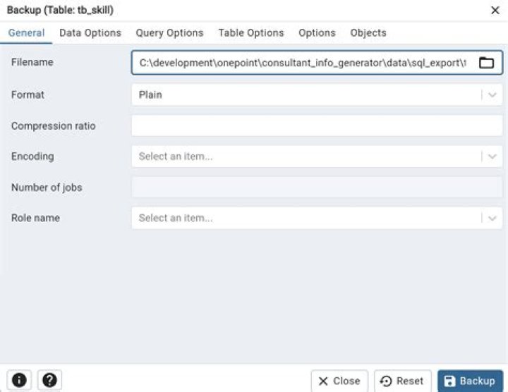 How to generate Insert statement from PGAdmin4 Tool?