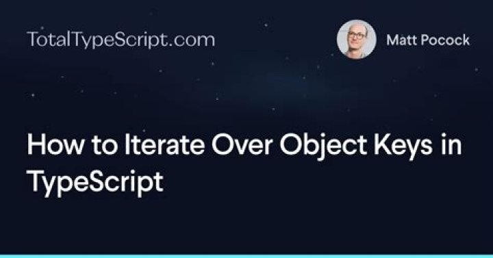 How to iterate over keys of a generic object in TypeScript?