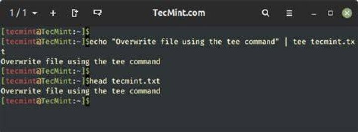 How to overwrite file using echo?