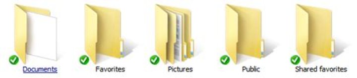 How to remove green check marks from OneDrive Windows 7