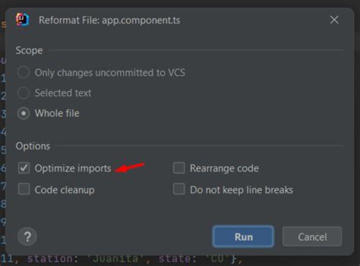 How to remove unused imports in Intellij IDEA on commit?