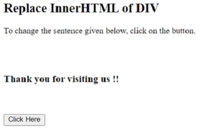 How to replace innerHTML of a div using jQuery?