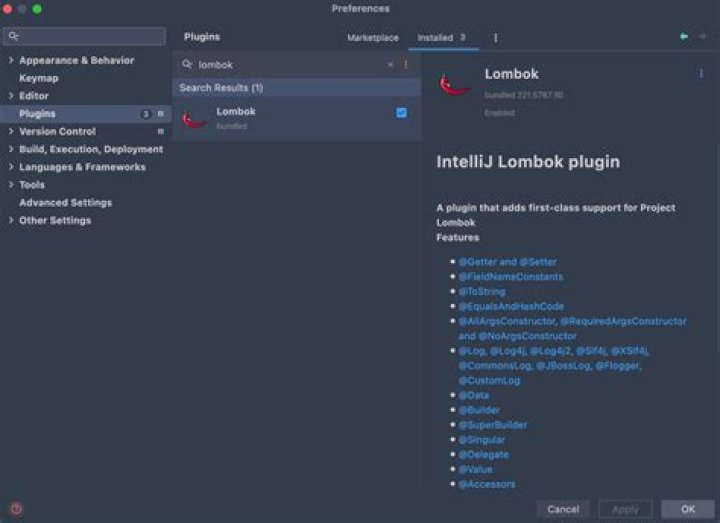 How to set plugin for io.freefair.lombok
