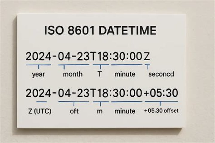 Identifying time zones in ISO 8601
