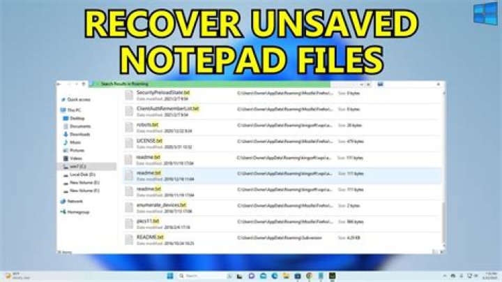 Is there any way to recover unsaved notepad++ docs?