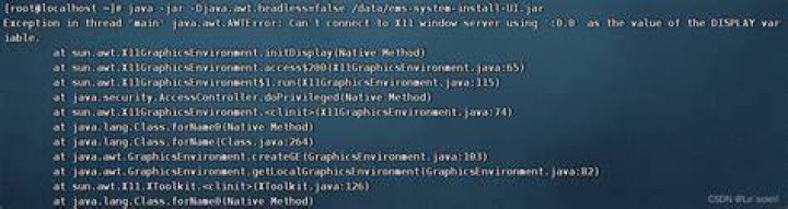 Java Can't connect to X11 window server using 'localhost:10.0' as the value of the DISPLAY variable