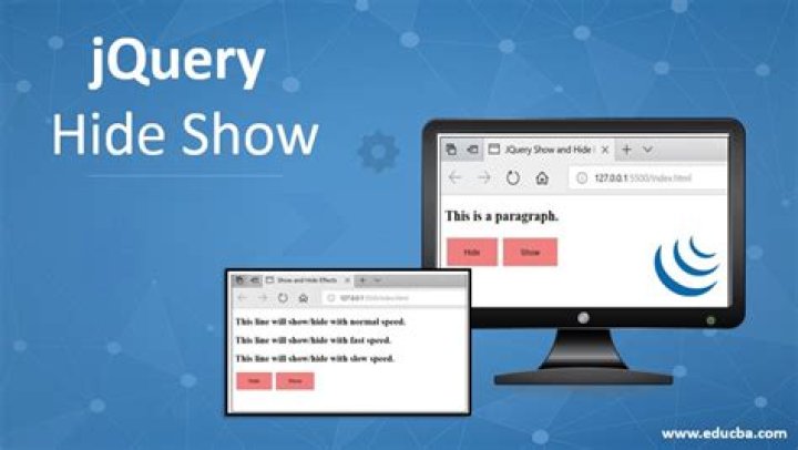 Jquery show and hide controls