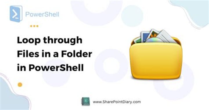 Loop through files in a directory using PowerShell