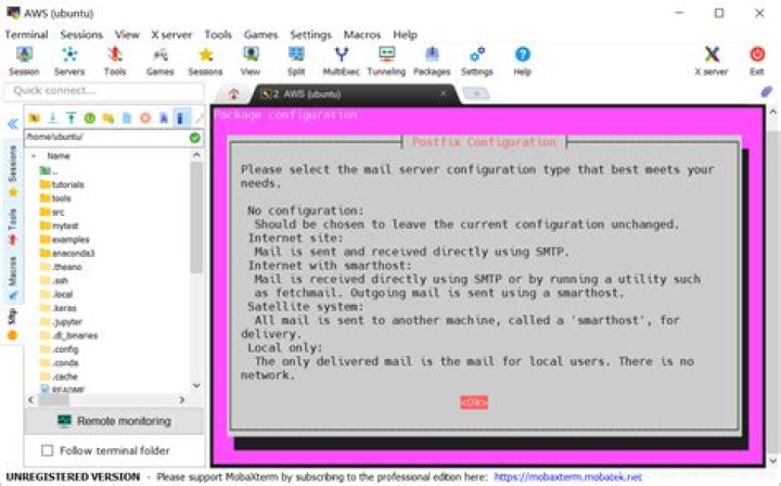 mail can't send messages: Process exited with a non-zero status