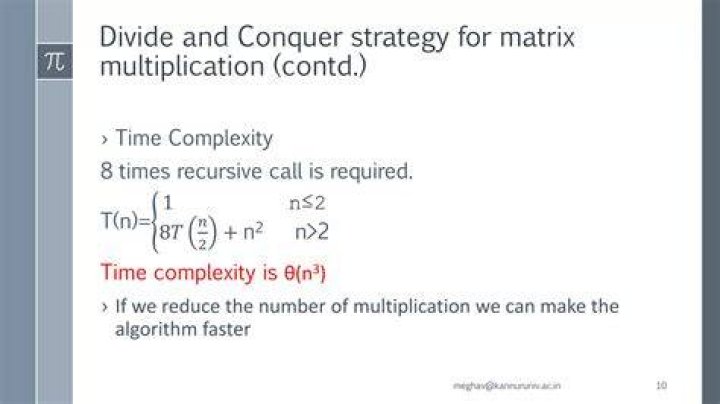 matrix multiplication algorithm time complexity