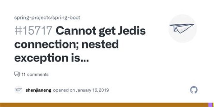nested exception is redis.clients.jedis.exceptions.JedisConnectionException: Could not get a resource from the pool